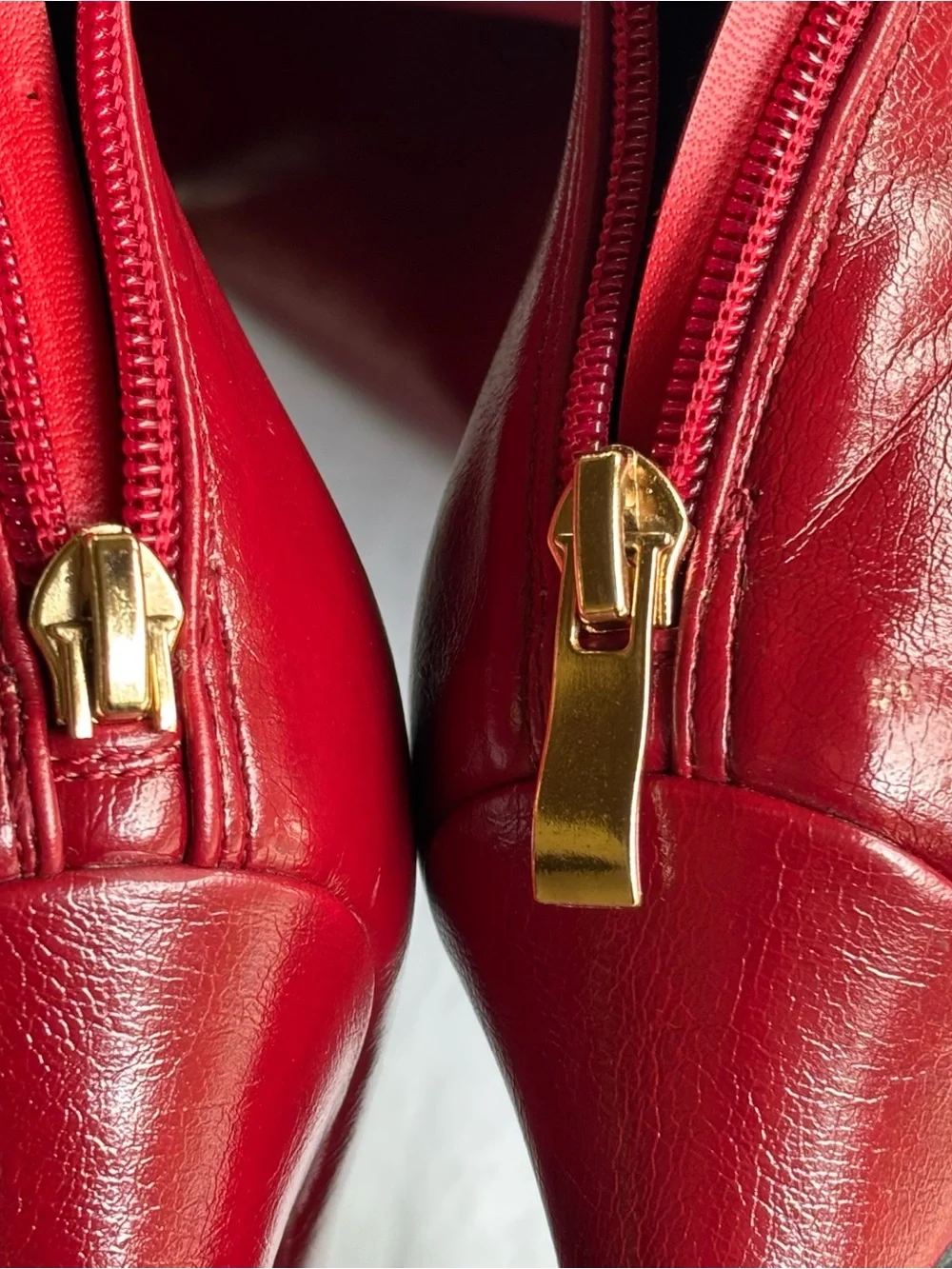 Women's Over-the-Knee Platform Stiletto Boots - Red
